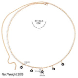 Bohemia Multicolor Evil Eye Beads Crystal Waist Chain For Women