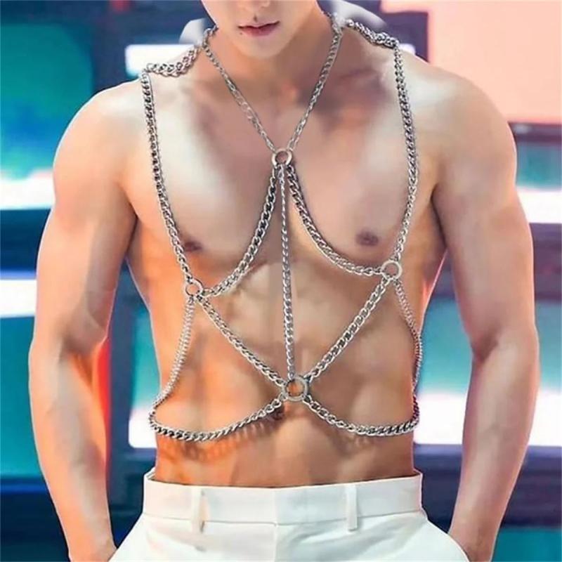 Men's Chest Jewelry Chain Body Strap Hip Hop Chains
