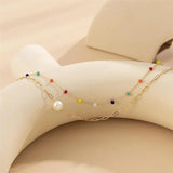 2Pcs Bohemian Crystal Beaded Belly Chain for Women
