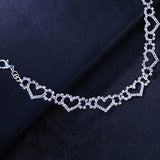 Stonefans Rhinestone Heart Thigh Chain Leg Jewelry Women