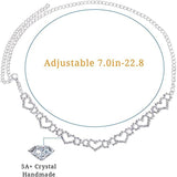 Stonefans Rhinestone Heart Thigh Chain Leg Jewelry Women