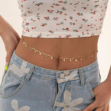 Punk Star Sequins Charm Body Waist Chain Sexy Bikini Beach Jewelry