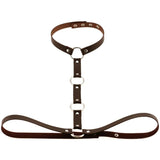 Body PU Leather Harness Bondage Statement Necklaces