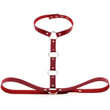 Body PU Leather Harness Bondage Statement Necklaces