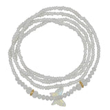 Colorful Butterfly Waist Bead, Stretch Dainty Body Jewelry for Women Girls