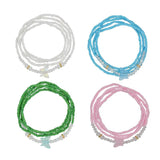 Colorful Butterfly Waist Bead, Stretch Dainty Body Jewelry for Women Girls