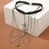 Women's Silver Multilayer Thigh Chain