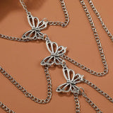 Women's Silver Multilayer Thigh Chain