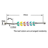 Colorful Industrial Piercing Barbell Stainless Steel