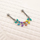 Colorful Industrial Piercing Barbell Stainless Steel