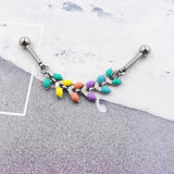 Colorful Industrial Piercing Barbell Stainless Steel