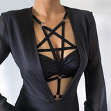 Vintage Gothic Body Chain Necklace Jewelry Men Women