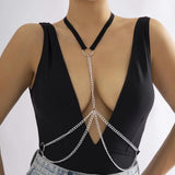 Vintage Gothic Body Chain Necklace Jewelry Men Women