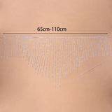 Stonefans Tassel Dress Women Boho Sexy Lingerie Crystal Waist Chain Body Jewelry