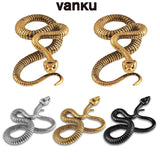 Vanku 2PCS Snake Hanging Ear Weights Earrings Stretcher Gauges Plugs Expander