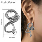 Vanku 2PCS Snake Hanging Ear Weights Earrings Stretcher Gauges Plugs Expander