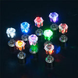 LED Light Up Earrings Zircon Ear Studs Party Accessories Christmas Glow