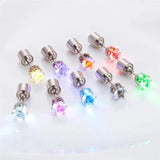 LED Light Up Earrings Zircon Ear Studs Party Accessories Christmas Glow