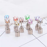 LED Light Up Earrings Zircon Ear Studs Party Accessories Christmas Glow