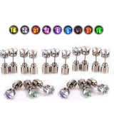 LED Light Up Earrings Zircon Ear Studs Party Accessories Christmas Glow