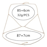 Rhinestone Bra Chain Body Crystal Bikini Body Chain Jewelry