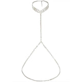 Stonefans Rhinestone Bikini Harness Necklace Crystal Body Chain