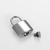 Stainless Steel Mini PadLock Cremation Pendant Necklace Lock Memorial Jewelry