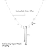 Tassel Butterfly Heart Pearl Choker Necklace Gift for Women