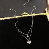 Tassel Butterfly Heart Pearl Choker Necklace Gift for Women