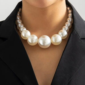 Vintage Beaded Chain Necklace Ethnic Pearl Niche Sense Necklace