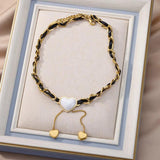 Snake Pearl Pendant Necklace Women Punk Street Rustproof Stainless Steel