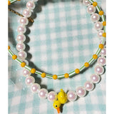 Colorful Beaded Pearl Necklace for Women Girls Boho Travel Jewelry