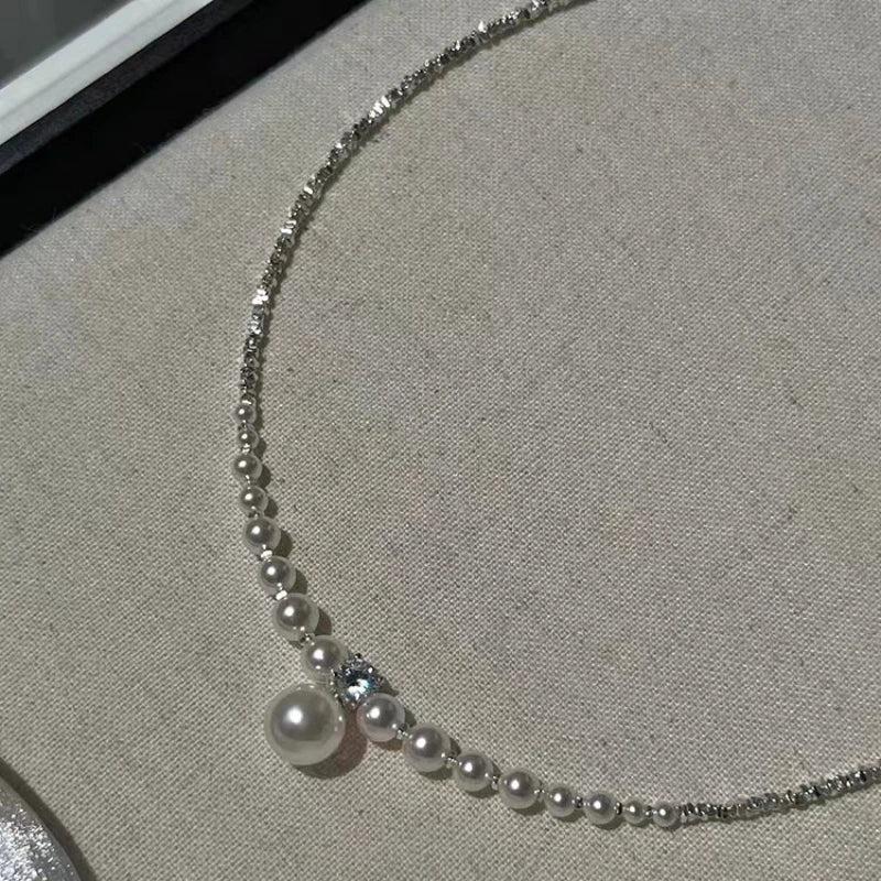 One Layer Simulated Pearl Necklace For Women Girl Party Wedding