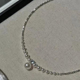 One Layer Simulated Pearl Necklace For Women Girl Party Wedding