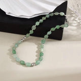 Freshwater Pearl Necklace Stainless Steel Beaded Bohemian Jewelry