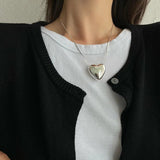 Vintage Stamp Necklace LOVE Heart Party Jewelry