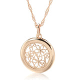 Kinel 585 Rose Boho Necklace Metal Flower Pendant Fine Jewelry