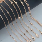 Women 585 Rose Beaded Pendant Necklace