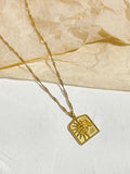 Celestial Collection Moon Star Sun Coin Pendant Necklace 18K Plated