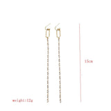 Tassel Crystal Drop Earrings Wedding Jewelry
