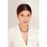 PU Leather Metal Collar Necklace Stainless Steel 18 K