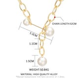 Vintage Multilayer Pendant Necklace Women Cross Pearl Heart Key lock Necklaces