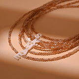 Stainless Steel Initial Necklace Crystal Mother of Pearl Letter Necklace