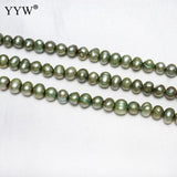Tea Green 5-6mm Freshwater Pearl Beads 14.5Inch/Strand