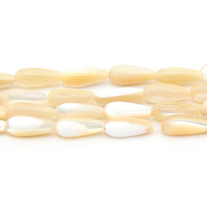 Coffee Teardrop Shell Beads Mother of Pearl for Jewelry Making