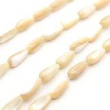 Coffee Teardrop Shell Beads Mother of Pearl for Jewelry Making