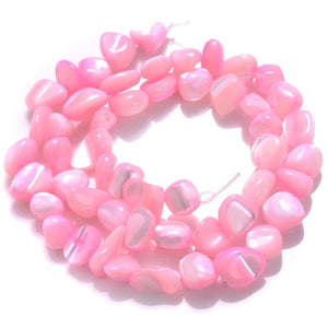 Colorful Shell Beads Mother Pearl Smooth Loose Spacer Beads DIY Jewelry