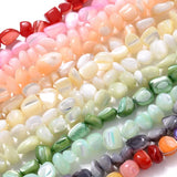 Colorful Shell Beads Mother Pearl Smooth Loose Spacer Beads DIY Jewelry