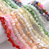 Colorful Shell Beads Mother Pearl Smooth Loose Spacer Beads DIY Jewelry