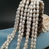 6-7mm Freshwater Pearl Rice Shape Loose Beads for Jewelry DIY
